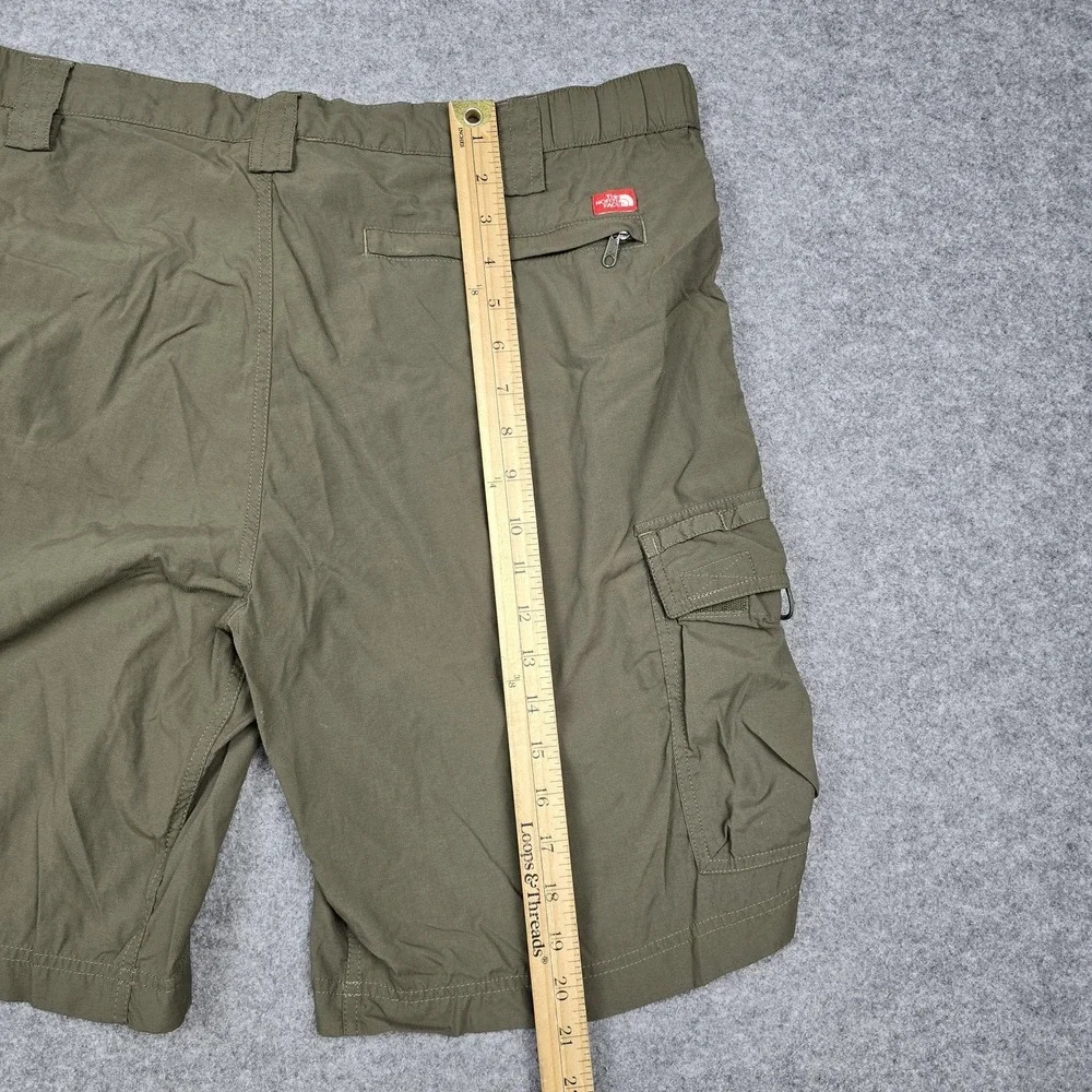 The North Face Shorts‎ Mens Large Green Cargo Hiking Quick Dry Nylon 10 Inch